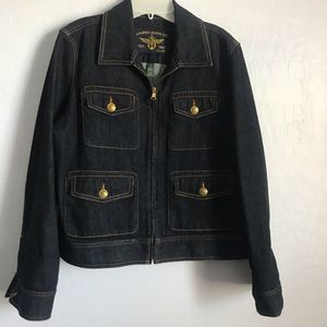 Lauren Jean Co. Dark wash denim jacket